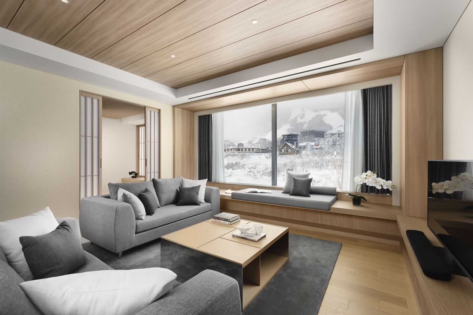3 Bedroom Annupuri with Tatami - Living Winter (661)